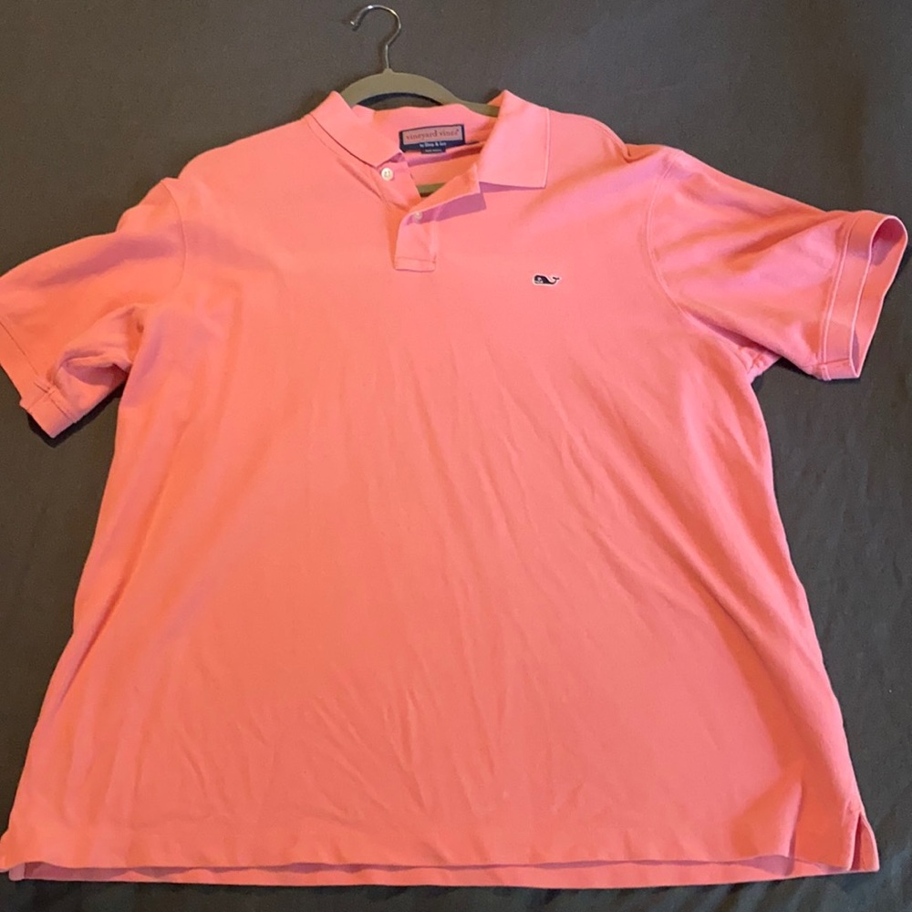 Vineyard Vines Men’s sz. Large Polo - light coral